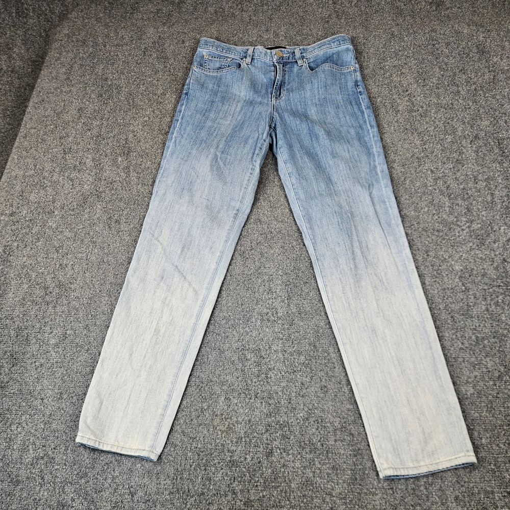 Vince Mason Relaxed Rolled Blue Ombre Straight Leg Jeans 28 DV1461-2156 USA
